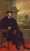 TIZIANO Vecellio Portrait of Charles V Seated  r Spain oil painting artist